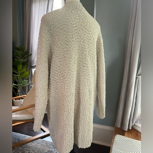 Women’s Open Front Off White Cozy Cardigan | Size L - Picture 4 of 5